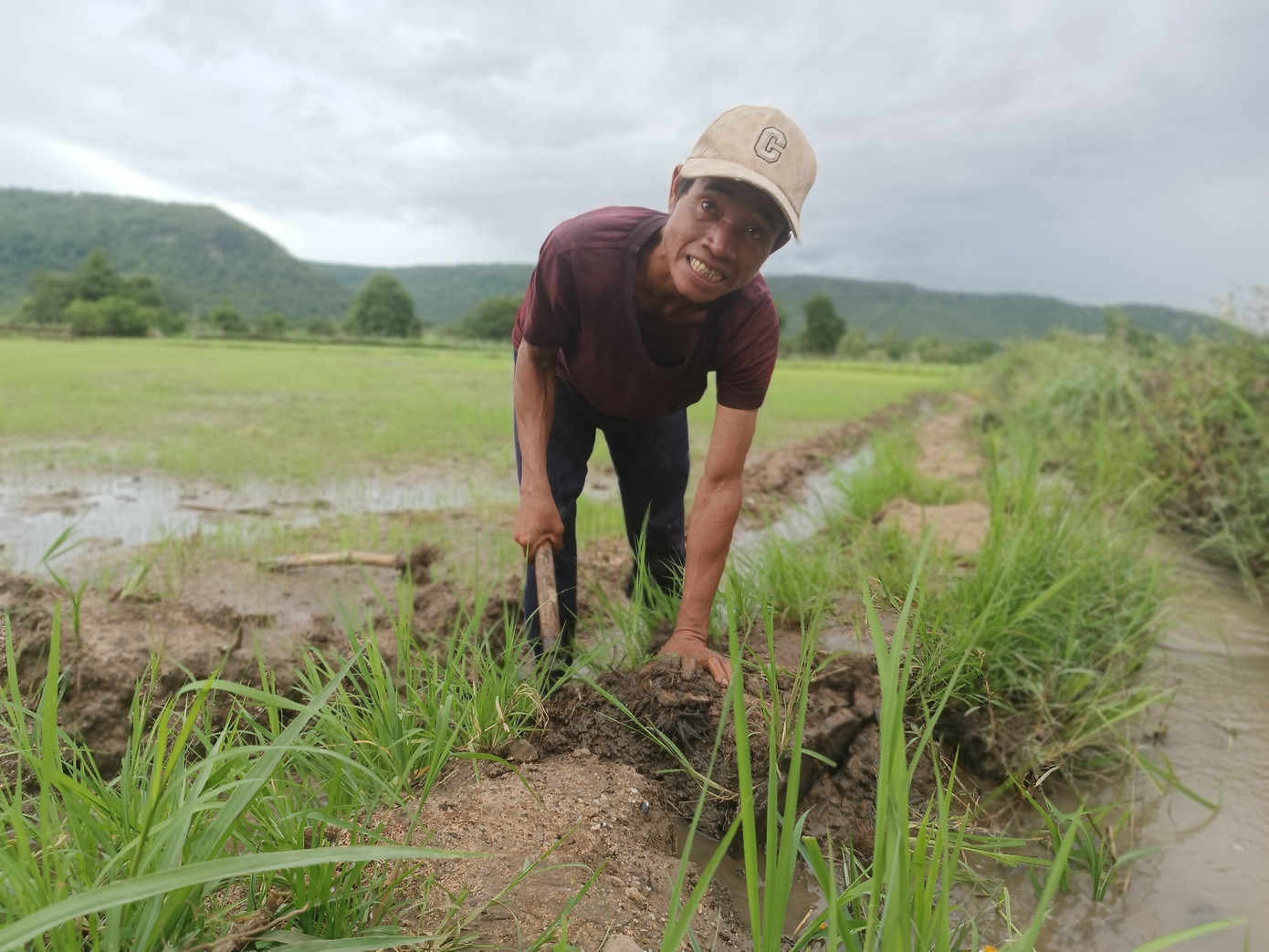 Người dân xã Ayun có nước quanh năm để trồng lúa.