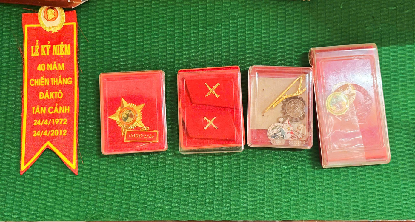 Cựu binh Nguyễn Văn Tính tự hào là một người lính.