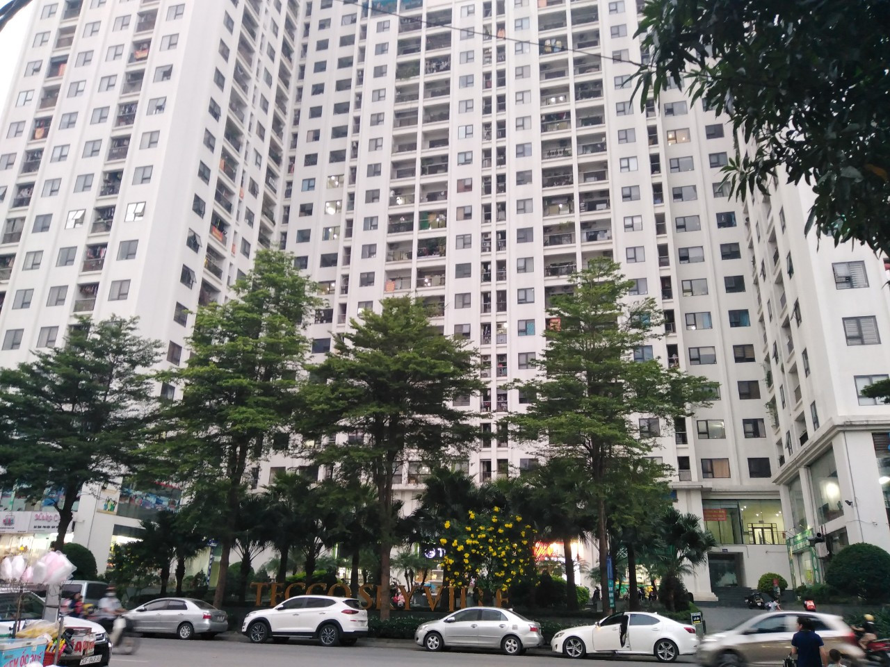 Một phần tòa chung cư Tecco Skyvillen.