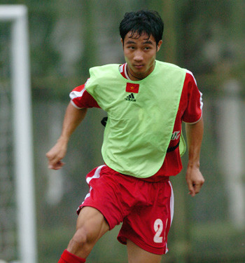 Cầu thủ Quốc Vượng - Ảnh: Như Ý