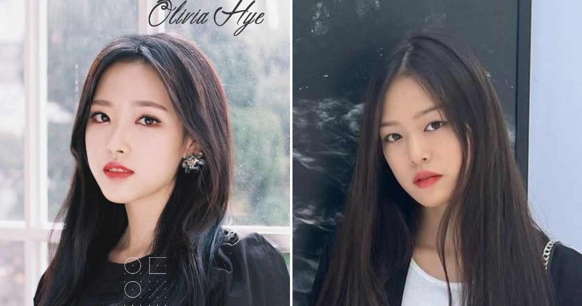 Olivia Hye (cựu thành viên LOONA) và Sung Min giống nhau nhất ở đôi môi, khuôn cằm và đôi mắt.