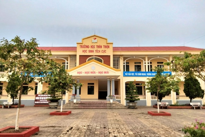 Trường Tiểu học thị trấn Tiền Hải nơi xảy ra vụ việc. Ảnh: Phòng GD&ĐT huyện Tiền Hải.