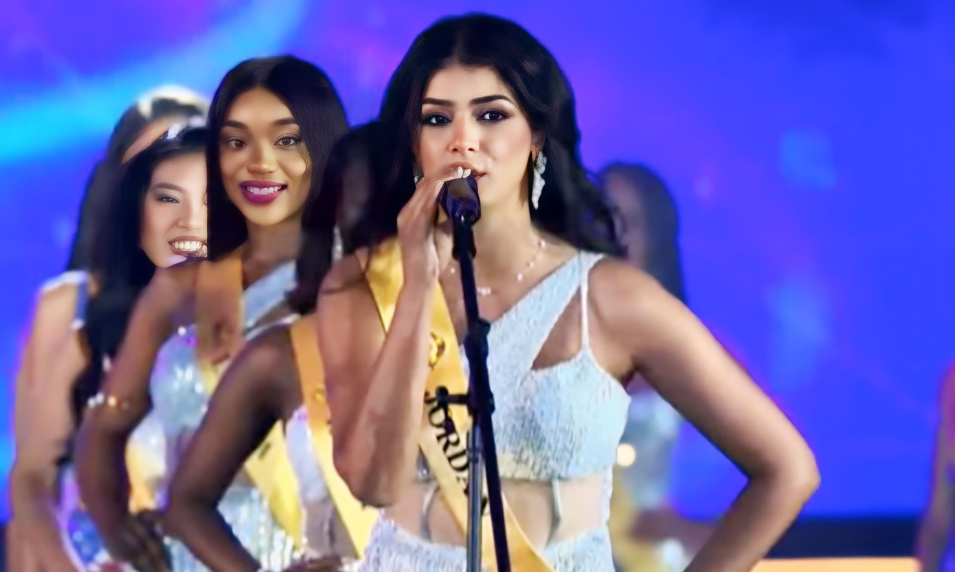 Người đẹp Jordan tố ban tổ chức và bỏ thi. Người đẹp Jordan tố ban tổ chức và bỏ thi.