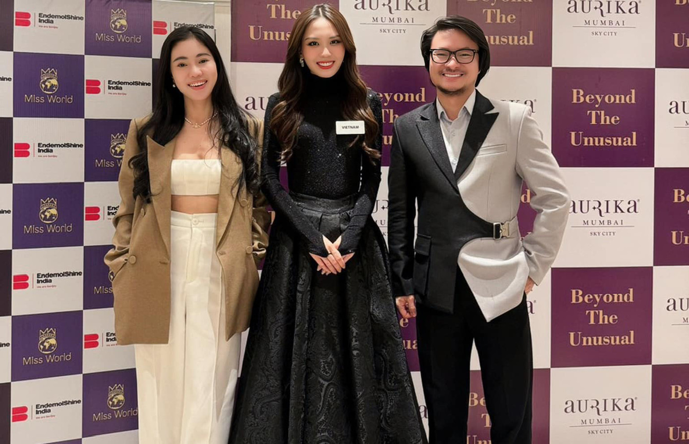 Đạo diễn Hoàng Nhật Nam, CEO Phạm Kim Dung sang Ấn Độ ủng hộ Mai Phương.