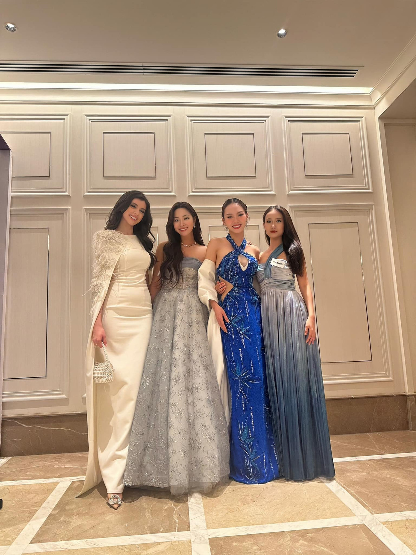 Mai Phương trong phần thi Top Model.