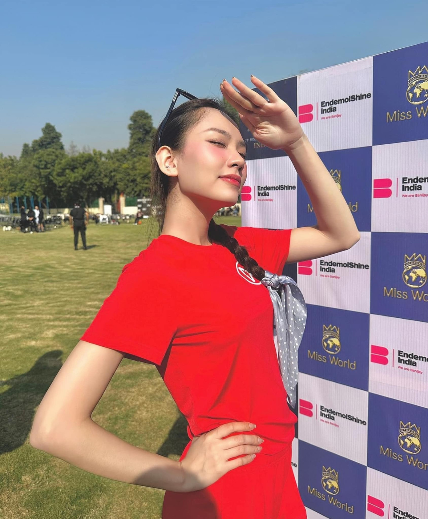 Mai Phương trong phần thi Người đẹp Thể thao.