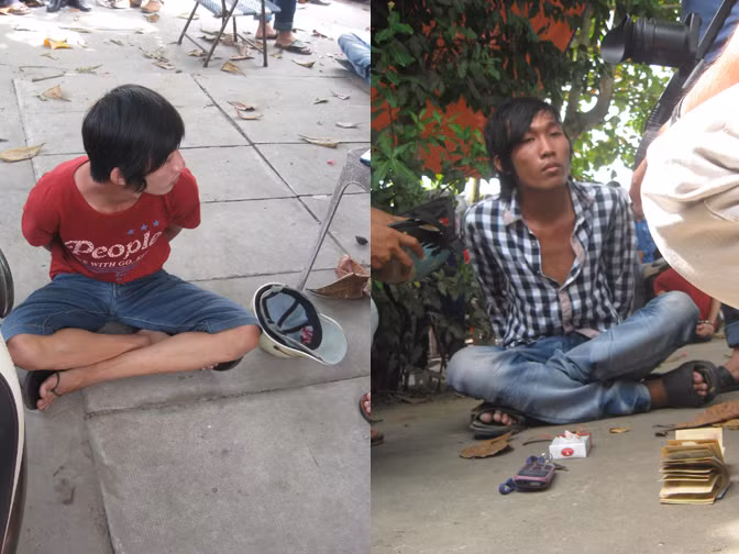 Hai đối tượng bị bắt. Hai đối tượng bị bắt