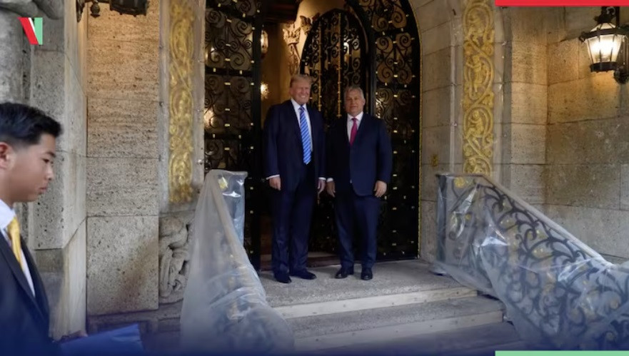 Thủ tướng Hungary Viktor Orban trong cuộc gặp ông Trump ở Mar-a-Lago vào tháng 7. (Ảnh: Reuters) Thủ tướng Hungary Viktor Orban trong cuộc gặp ông Trump ở Mar-a-Lago vào tháng 7. (Ảnh: Reuters)