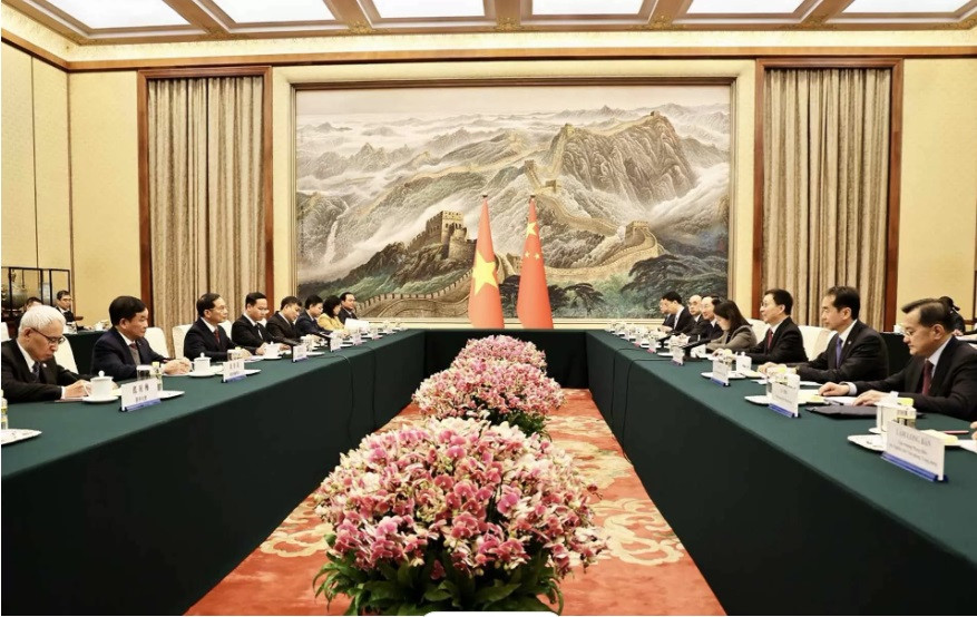 Toàn cảnh cuộc hội kiến ngày 10/12. (Ảnh: VGP)