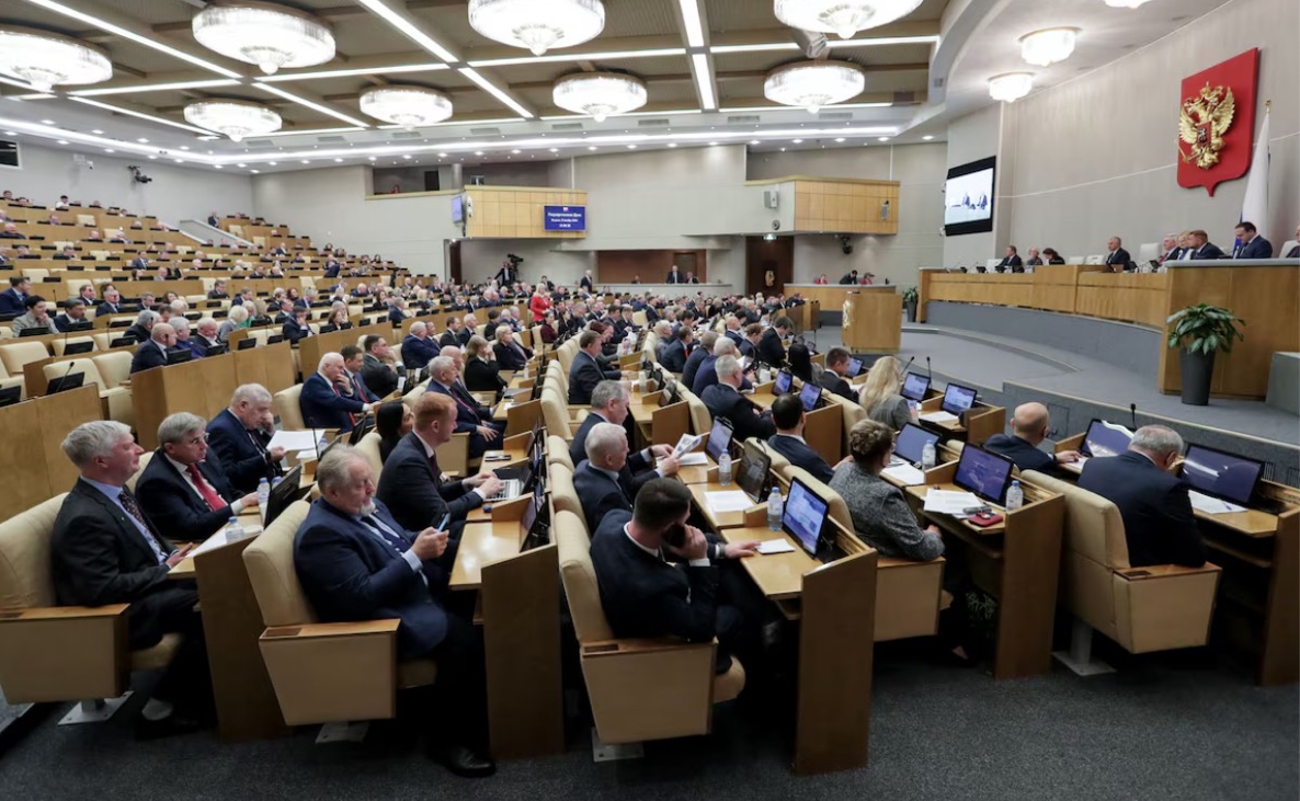 Trong phòng họp của Quốc hội Nga. (Ảnh: Reuters) Trong phòng họp của Quốc hội Nga. (Ảnh: Reuters)