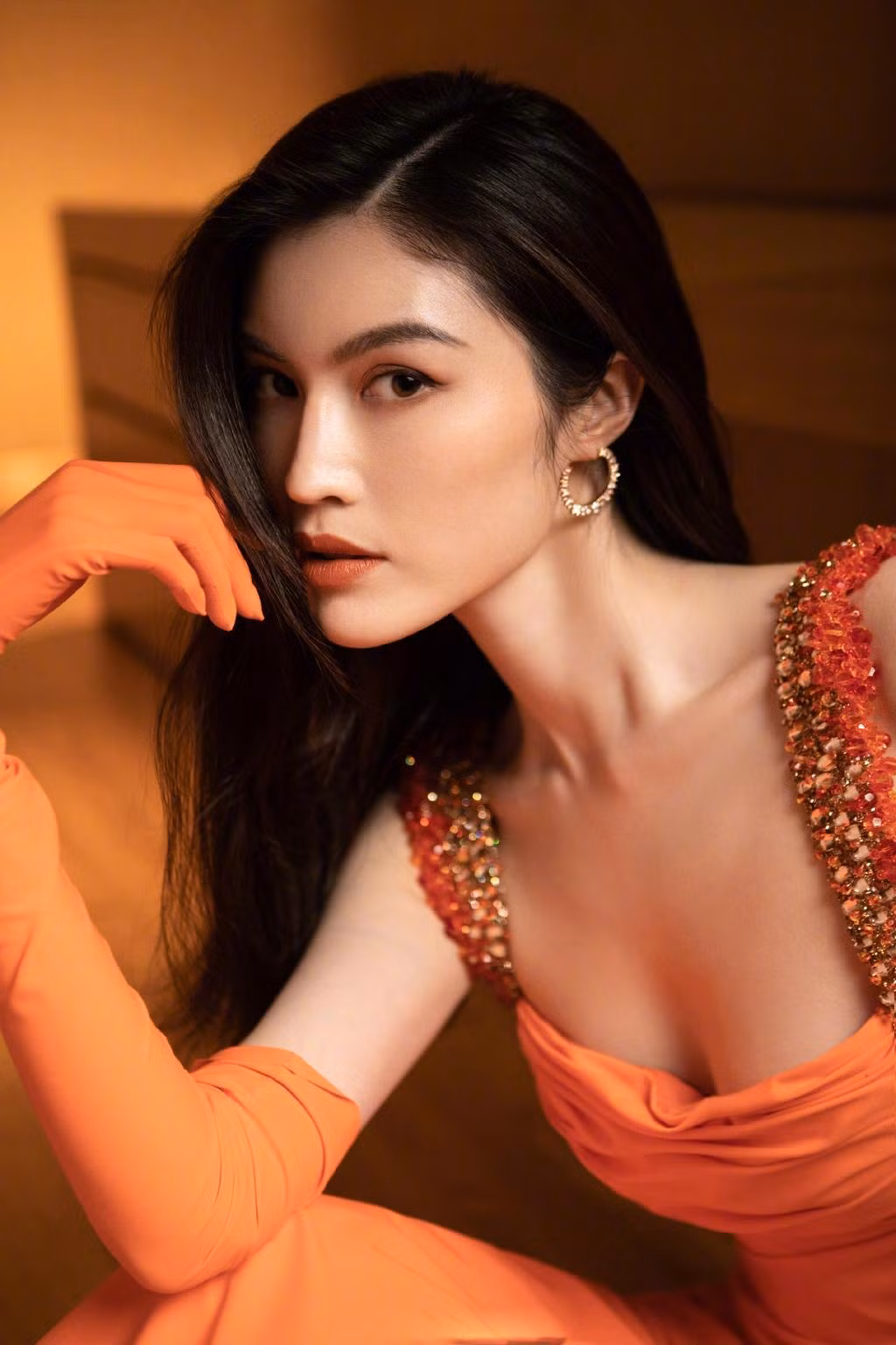 Sui He quá đẹp và quyến rũ tại sự kiện thời trang diễn ra mới đây tại Bắc Kinh.