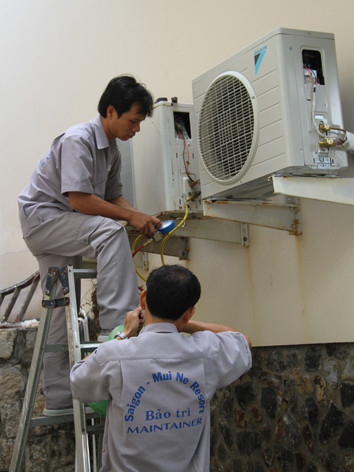 Khu nghỉ dưỡng Resort Sài Gòn - Mũi Né mạnh dạn thay đổi thiết bị làm lạnh để tiết kiệm điện