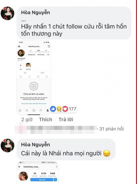 Hoà Minzy gặp xui khi mất tài khoản instagram hơn 1 triệu lượt follow ảnh 2