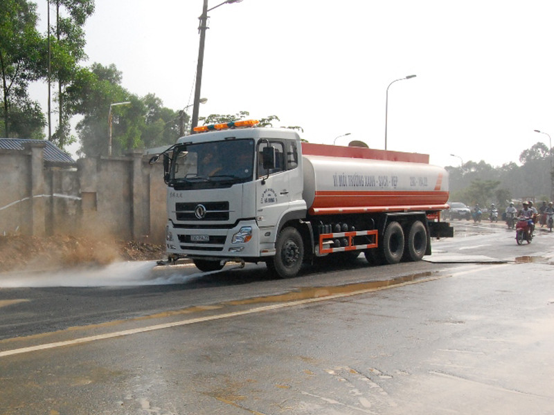 Đoạn đường cũng được làm sạch