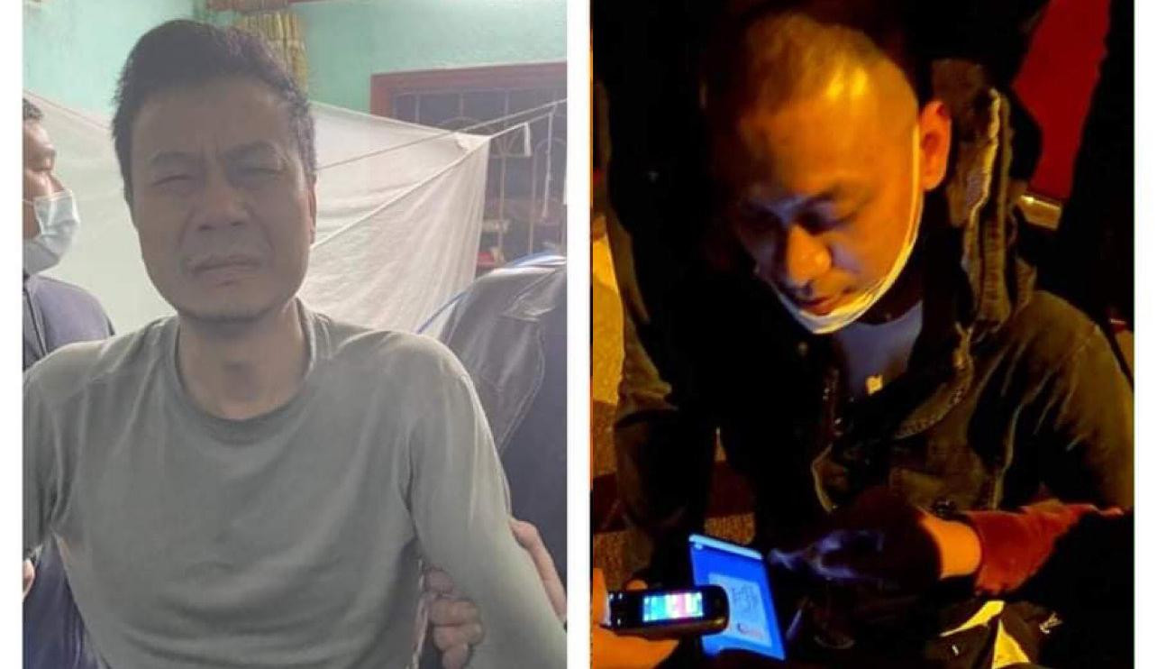 Đối tượng Tùng (áo trắng) và Hiếu.