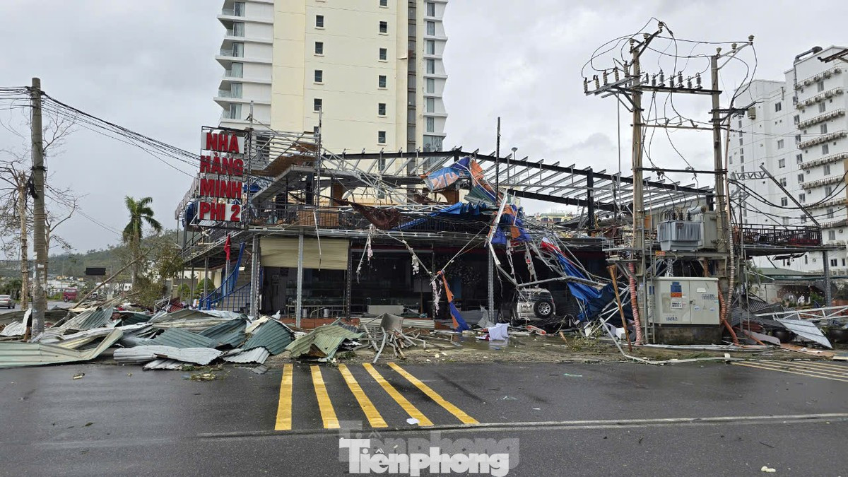 Thiệt hại nặng nề ở Quảng Ninh (ảnh: Hoàng Mạnh Thắng).