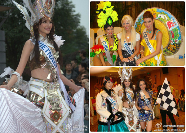 Trúc Diễm vô cùng nổi bật khi trình diễn trang phục dân tộc