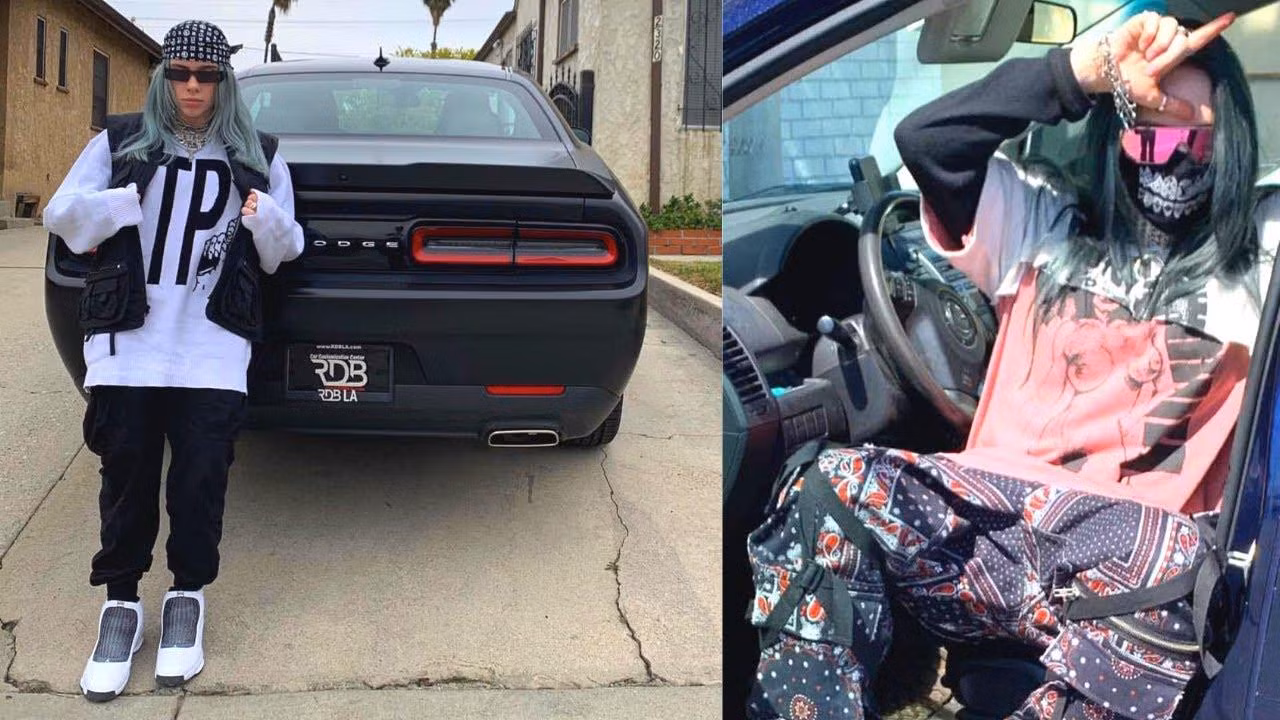 Mẫu xe Dodge Challenger SRT Hellcat (khoảng 2,7 tỷ VNĐ) từng xuất hiện trong nhiều MV của Billie Eilish.