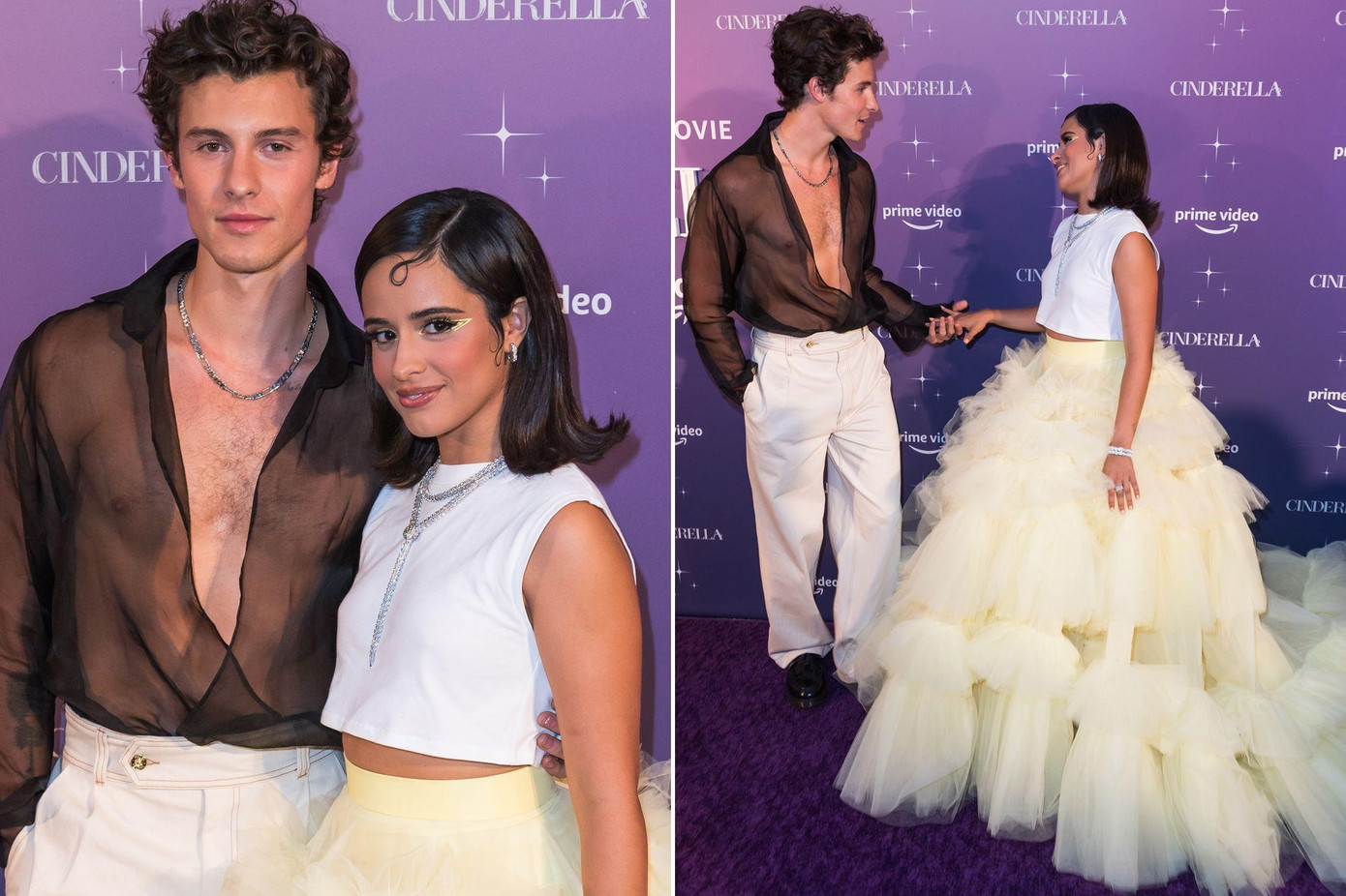 Shawn Mendes đến ủng hộ bạn gái tại buổi công chiếu phim điện ảnh Cinderella (2021). Shawn Mendes đến ủng hộ bạn gái tại buổi công chiếu phim điện ảnh Cinderella (2021).