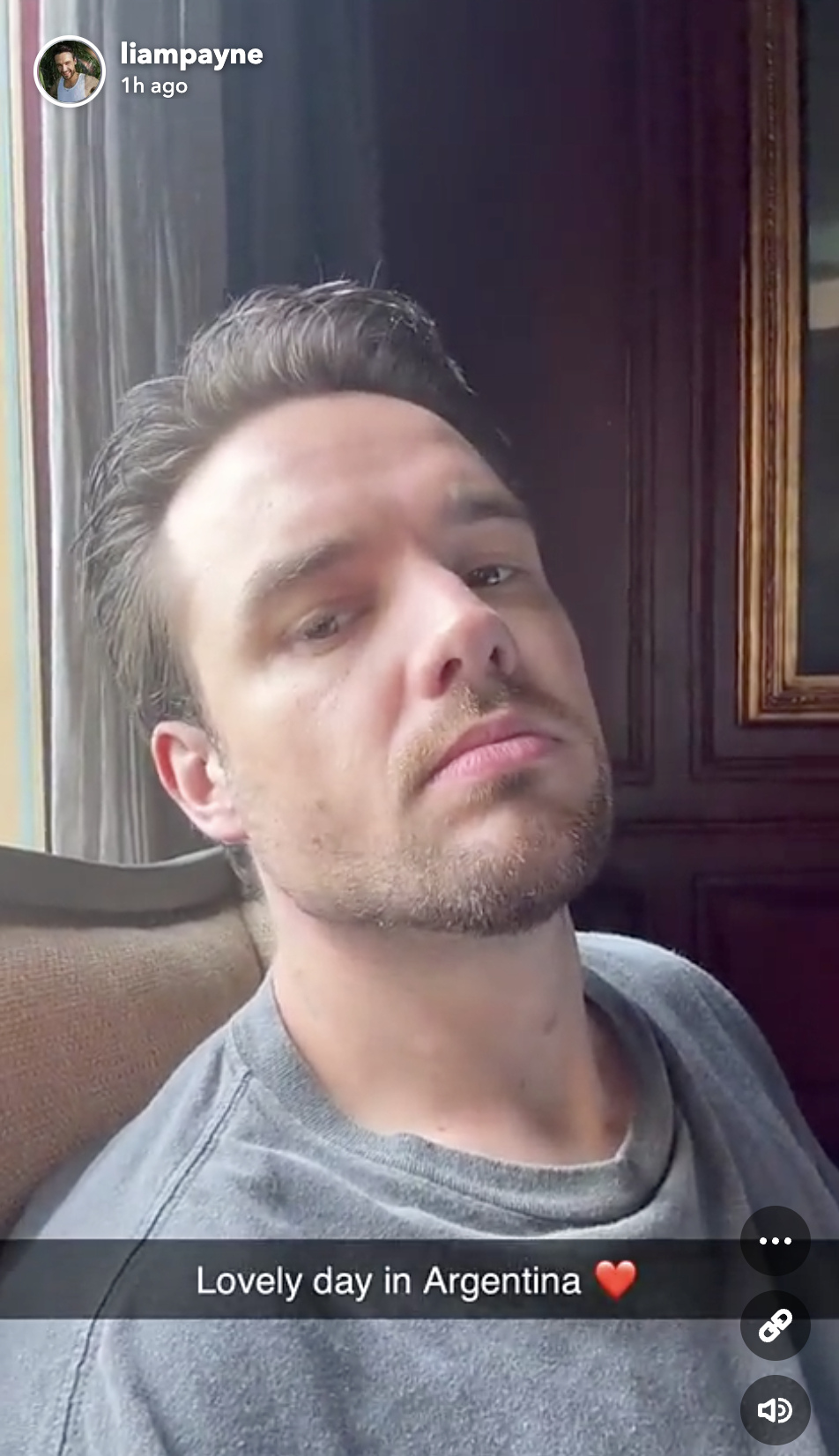 Liam Payne chia sẻ đã có &quot;một ngày tuyệt vời tại Argentina&quot;.