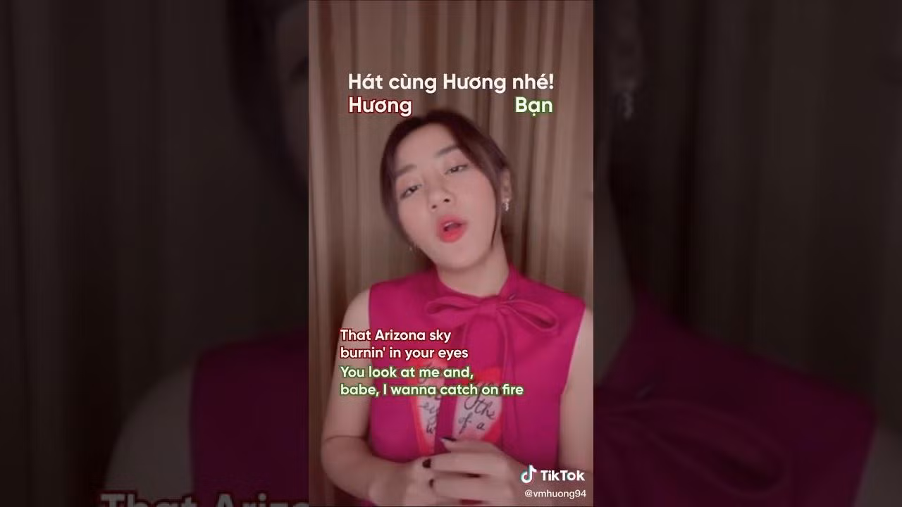 Văn Mai Hương cũng nhiều lần cover ca khúc này trên TikTok. Ảnh: TikTok
