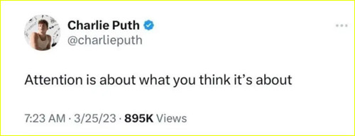 Charlie Puth ngầm xác nhận Attention viết về Selena Gomez? Charlie Puth ngầm xác nhận Attention viết về Selena Gomez?