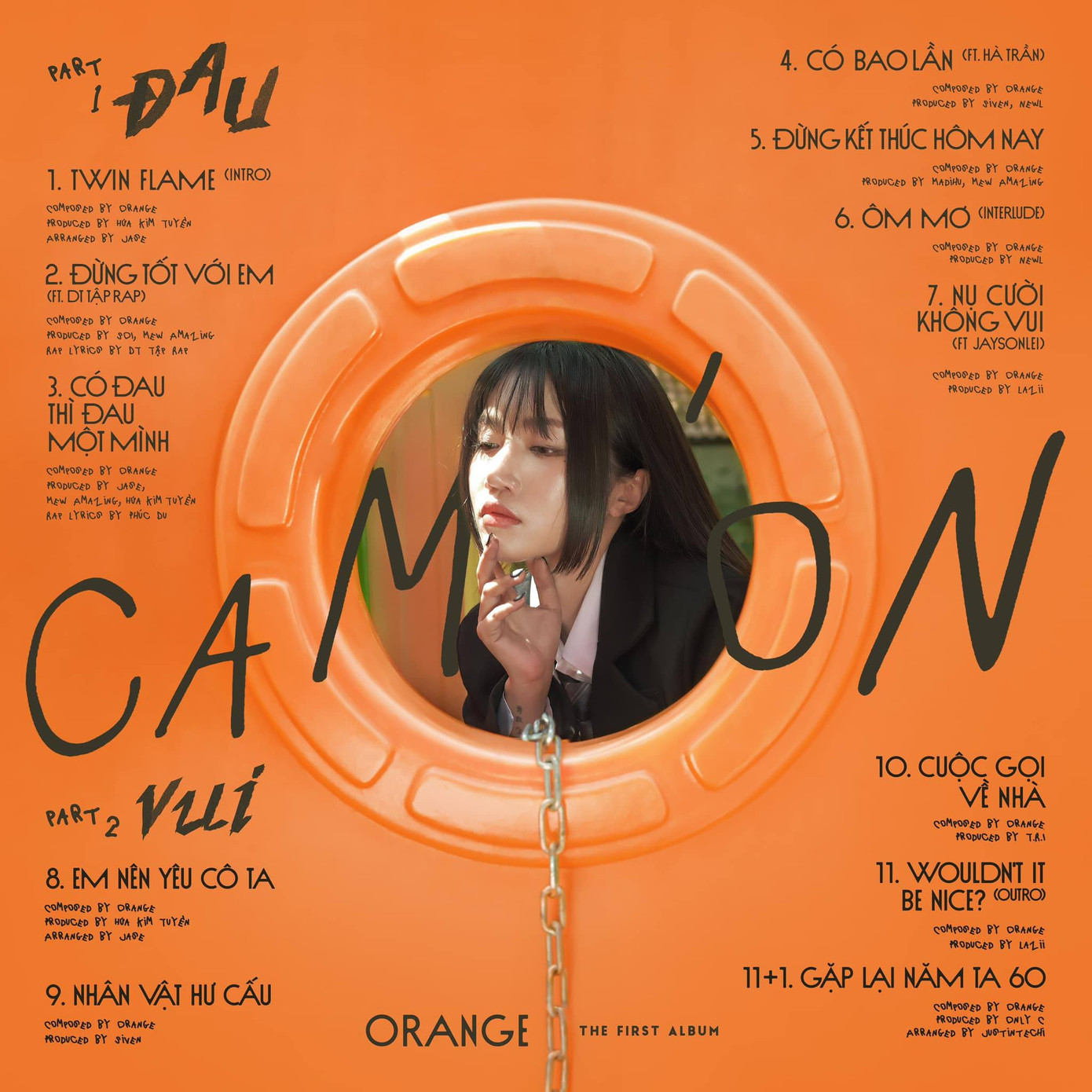 Album của Orange gồm 12 bài hát, kết hợp với Mew Amazing, Hứa Kim Tuyền, Only C. Album của Orange gồm 12 bài hát, kết hợp với Mew Amazing, Hứa Kim Tuyền, Only C.