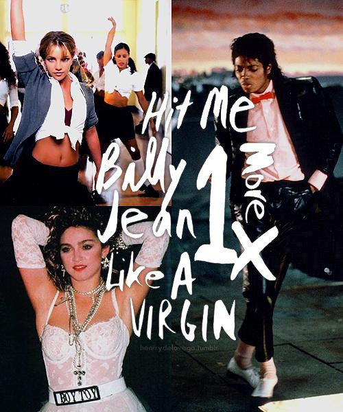 Bộ ba nghệ sĩ Michael Jackson - Madonna - Britney Spears từng một thời khuynh đảo làng nhạc.