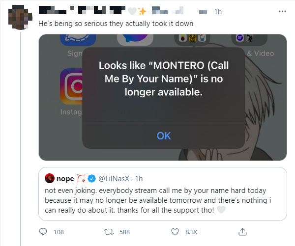 Một fan hâm mộ thắc mắc vì không thể sự biến mất kì lạ của MONTERO. Một fan hâm mộ thắc mắc vì không thể sự biến mất kì lạ của MONTERO.