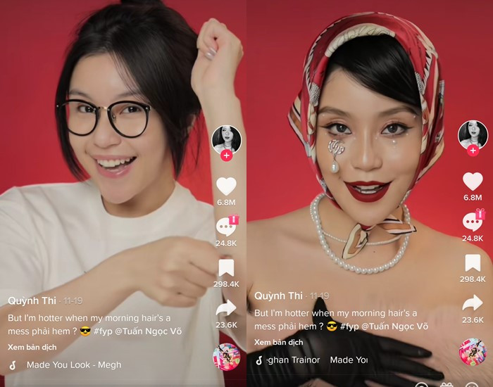 Made You Look trở thành trào lưu biến hình hot nhất năm 2022 trên TikTok. Made You Look trở thành trào lưu biến hình hot nhất năm 2022 trên TikTok.