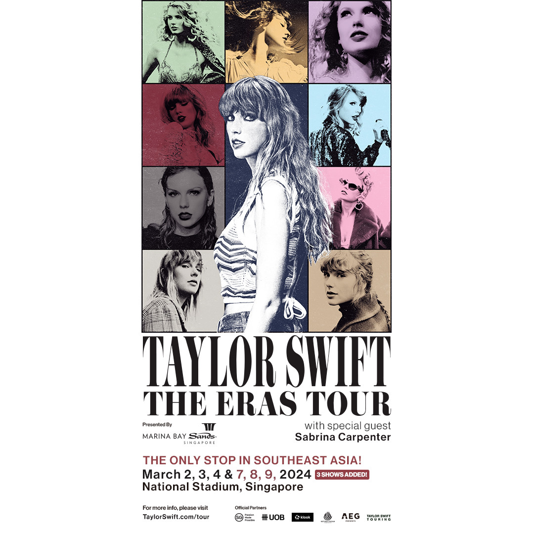 Taylor Swift mở thêm 3 đêm diễn tại Singapore vì nhu cầu đặt vé khổng lồ của khán giả. Taylor Swift mở thêm 3 đêm diễn tại Singapore vì nhu cầu đặt vé khổng lồ của khán giả.