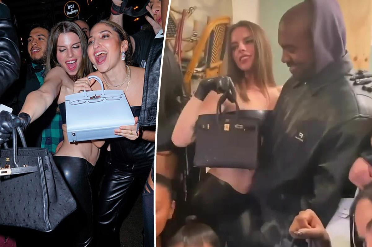 Những chiếc túi Birkin Hermès dường như là món quà hẹn hò yêu thích của Kanye West.