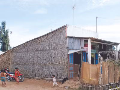 Ngôi nhà cô Thạch Thị Mỹ Hướng- nạn nhân bị cưỡng bức trong đường dây đẻ thuê tại Thái Lan