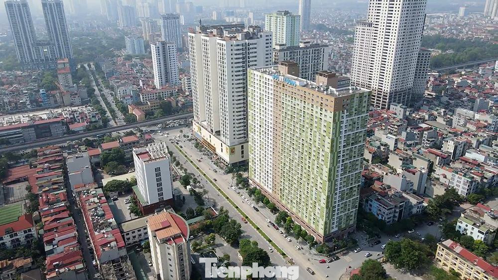 Chung cư Hồ Gươm Plaza thuộc quận Hà Đông (Hà Nội), nơi ở của một bệnh nhân mắc COVID-19, từng tiếp xúc bệnh nhân 3634.