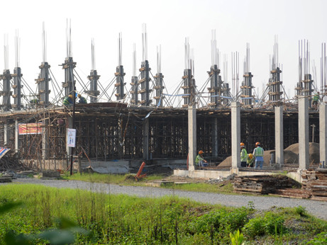 Hiện chủ đầu tư mới bắt đầu ì ạch triển khai một phần nhỏ dự án Park City. Ảnh: Anh Quân