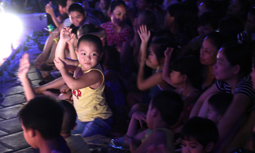 Thu hút đông đảo các bạn nhỏ hăng hái tham gia