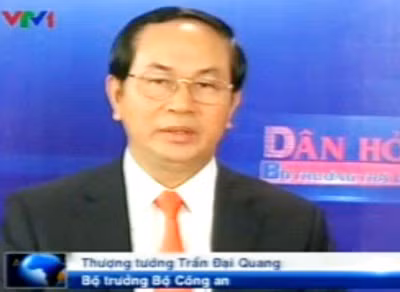 Thượng tướng Trần Đại Quang - Bộ trưởng Bộ Công an.