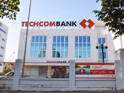 Chi nhánh Techcombank nơi Vương lừa khách hàng
