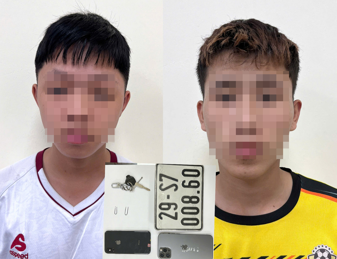 Hai đối tượng trong vụ án.