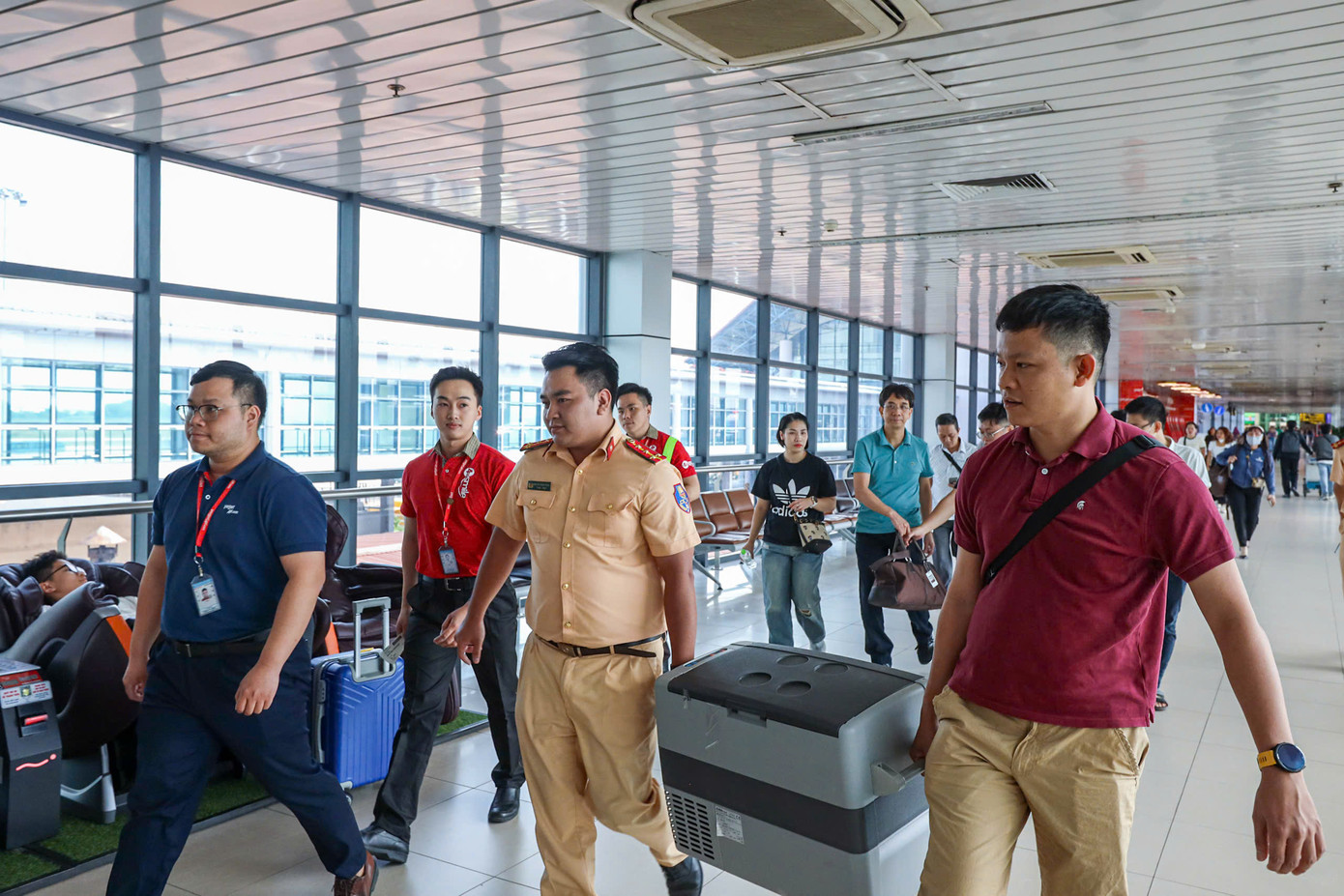 Trái tim của người hiến được đưa vào Bệnh viện Trung ương Huế.