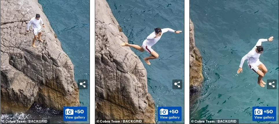 Orlando Bloom là một người yêu thích vận động, đam mê tốc độ và các trò mạo hiểm. Anh không hề sợ hãi mà nhảy từ vách đá xuống biển.