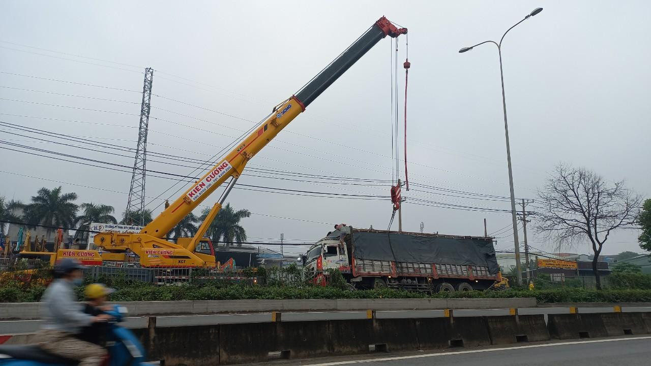 Hiện trường vụ tai nạn.