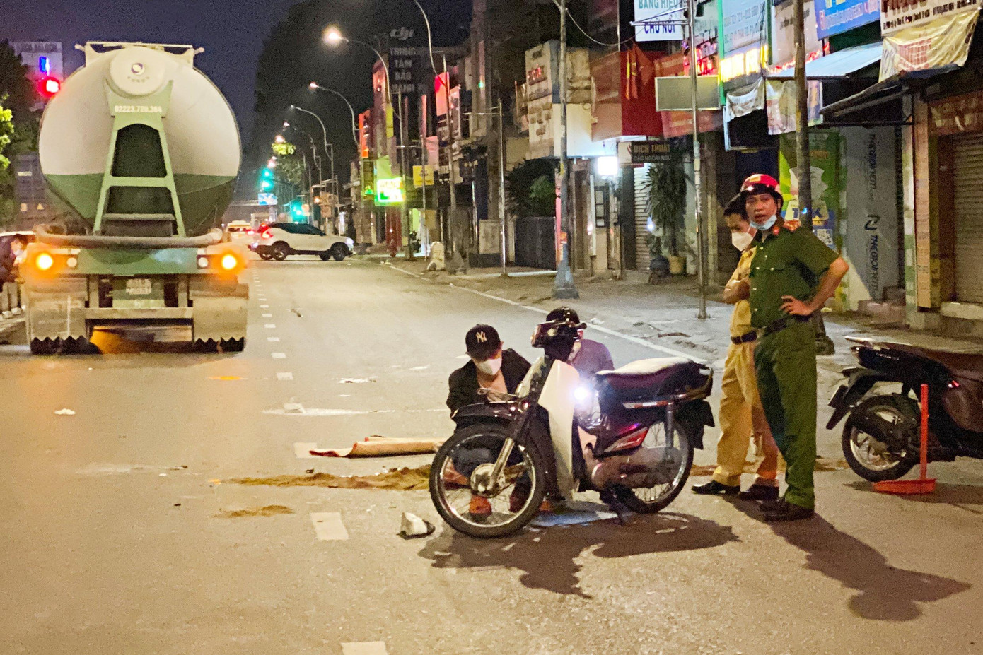 Hiện trường vụ tai nạn.