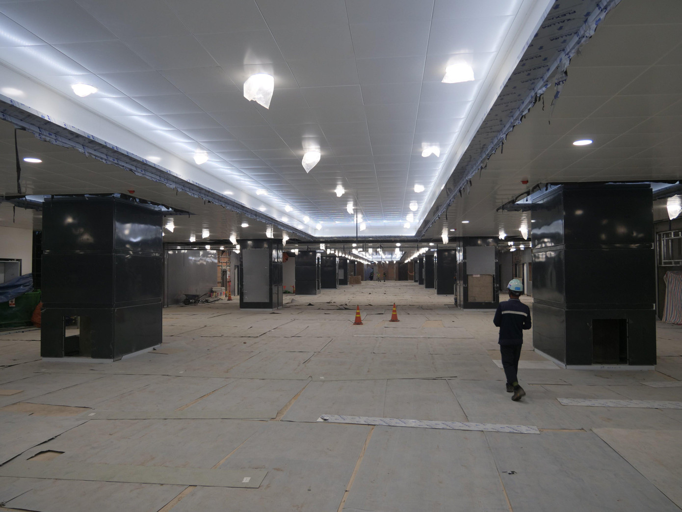 Nhà ga Tân Cảng đang dần hoàn thiện.