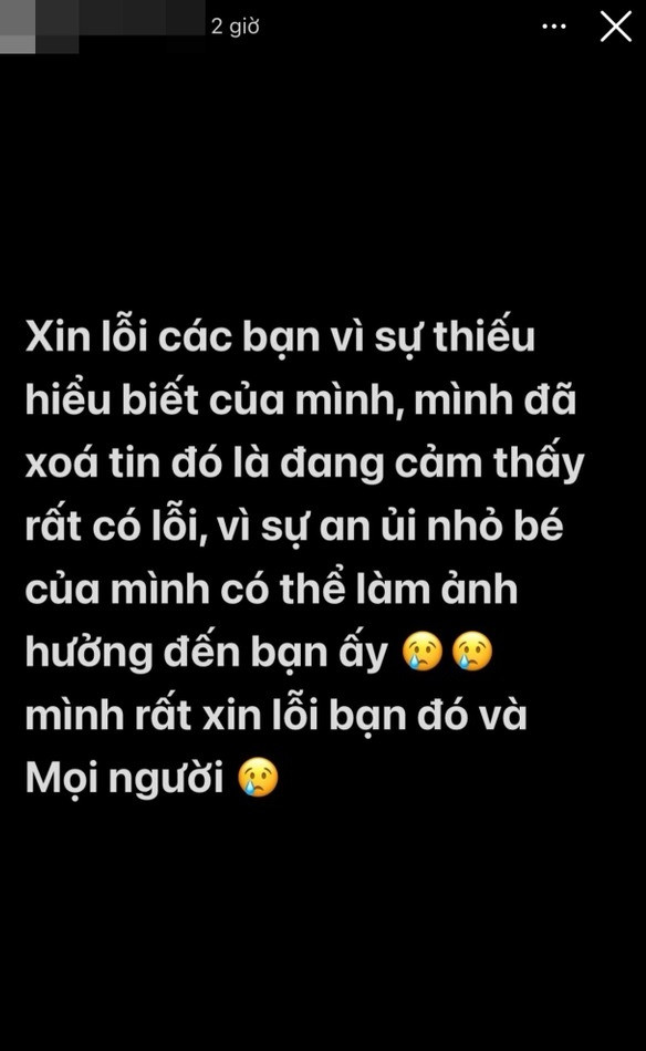 Sau đó chủ nhân bài đăng đã gỡ ảnh và lên tiếng xin lỗi.