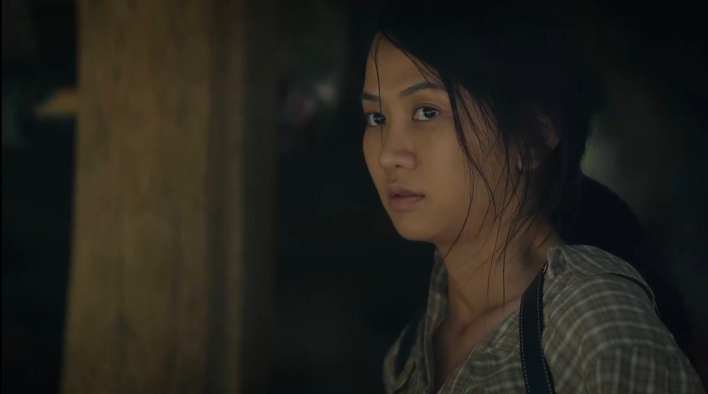 Nữ diễn viên không ngại để mặt mộc.