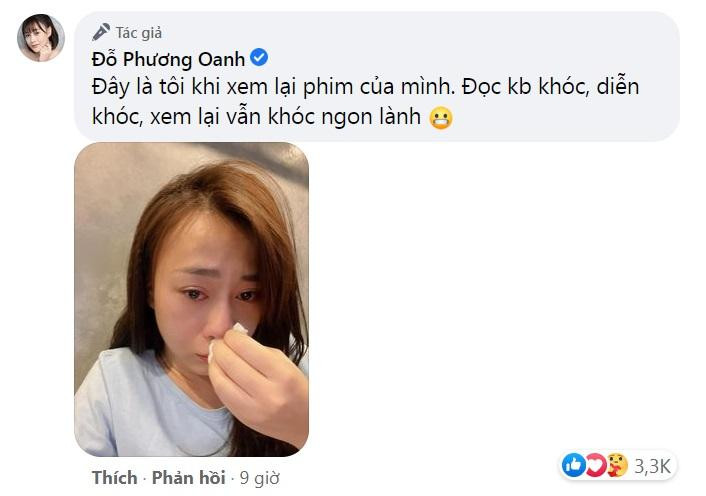 Chính Phương Oanh khi xem lại vẫn khóc ngon lành Chính Phương Oanh khi xem lại vẫn khóc ngon lành