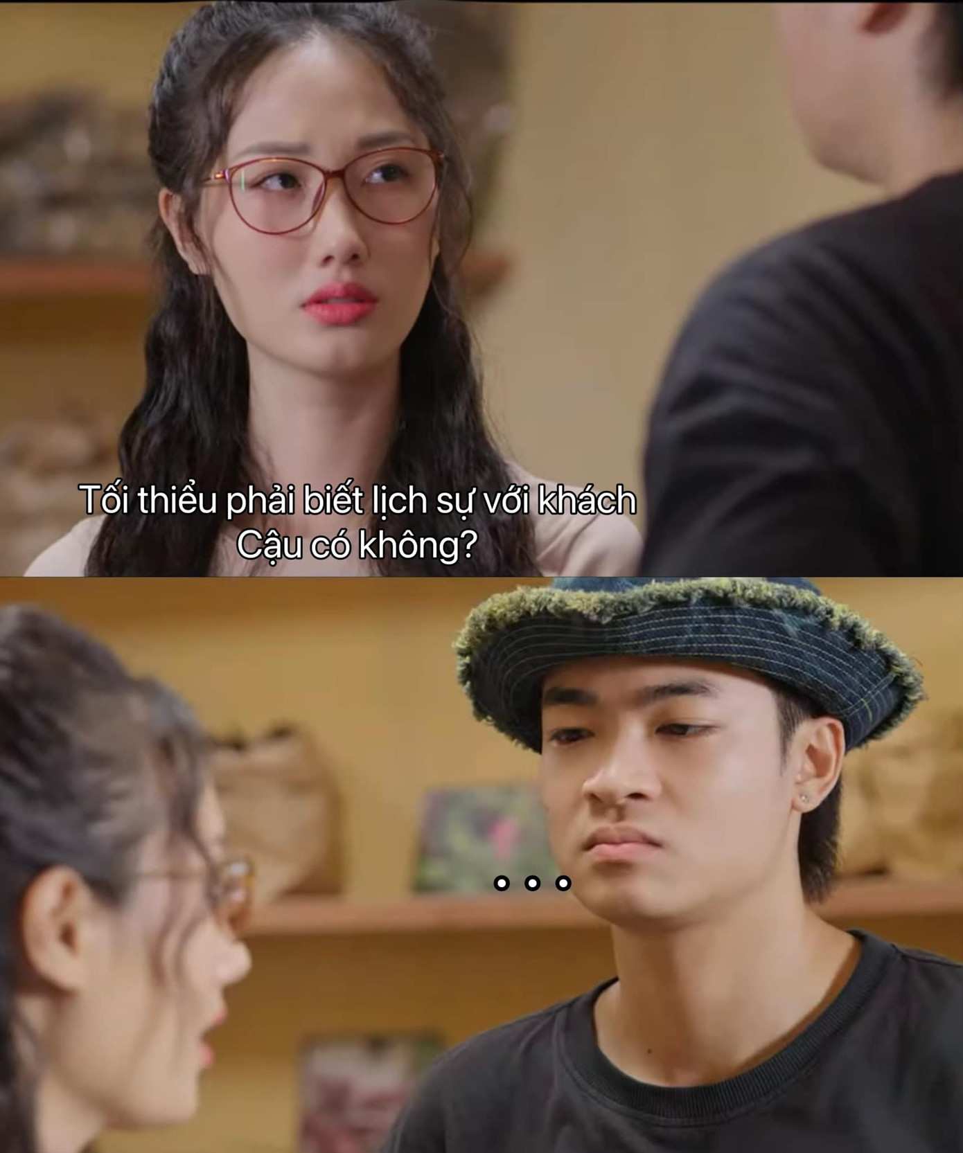 Trên phim, Lê và Quang thường xuyên cãi cọ. Trên phim, Lê và Quang thường xuyên cãi cọ.