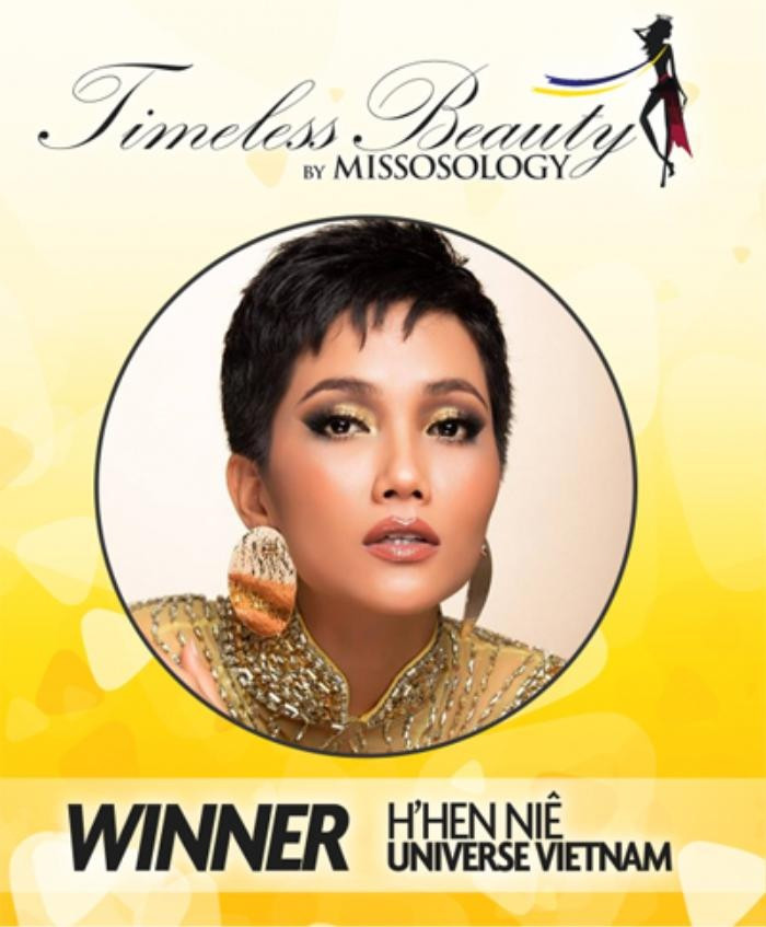 Hoa hậu H'Hen Niê đã chiến thắng giải Timeless Beauty năm 2018.
