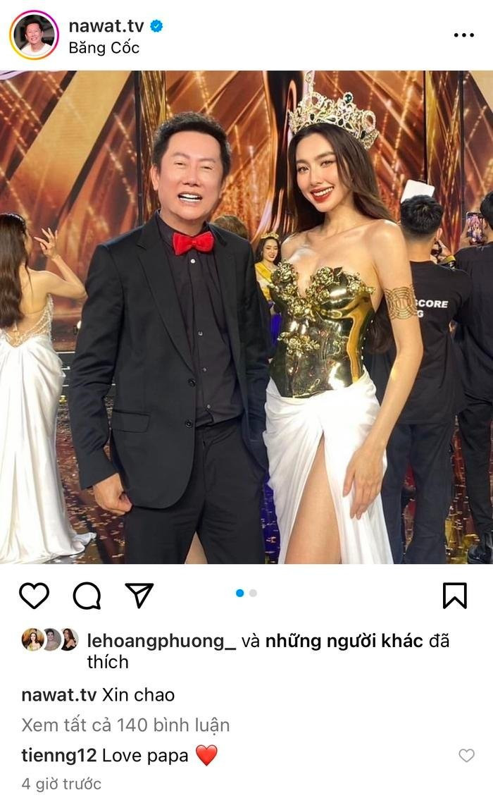 Ông Nawat lâu lắm rồi mới đăng hình chụp cùng Thùy Tiên. Ông Nawat lâu lắm rồi mới đăng hình chụp cùng Thùy Tiên.